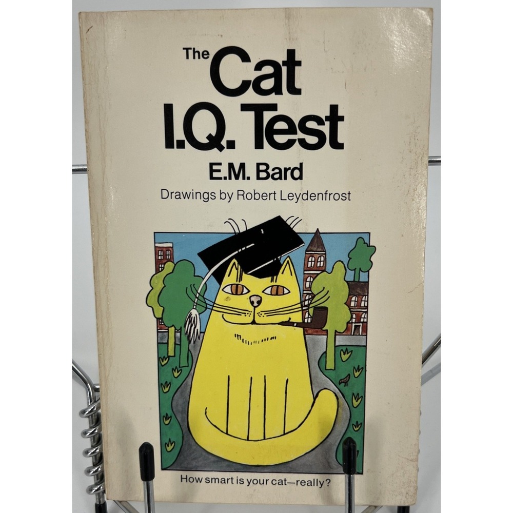 "The Cat I.Q. Test... How Smart Cat.." E.M. Bard Robert Leydenfrost 1980 Vtg